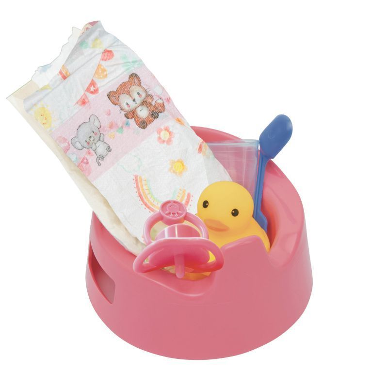 Töpfchen mit Zubehör für Puppengröße 28cm  bis 35cm