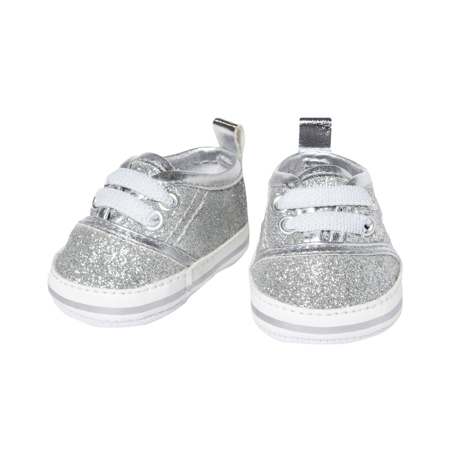 Glitzer Sneakers   "Silber"   30cm  bis  34cm