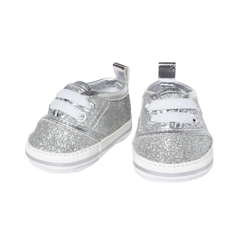 Glitzer Sneakers Glitzer Sneakers "Silber" 30cm bis 34cm