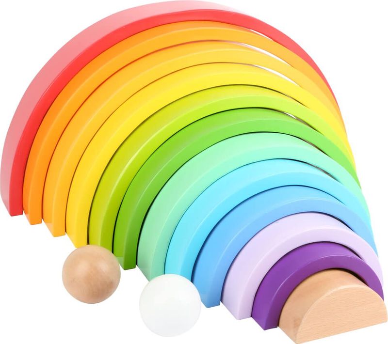 14 XL Holzbausteine 14 XL Holzbausteine "Regenbogen" ca. 2,610kg