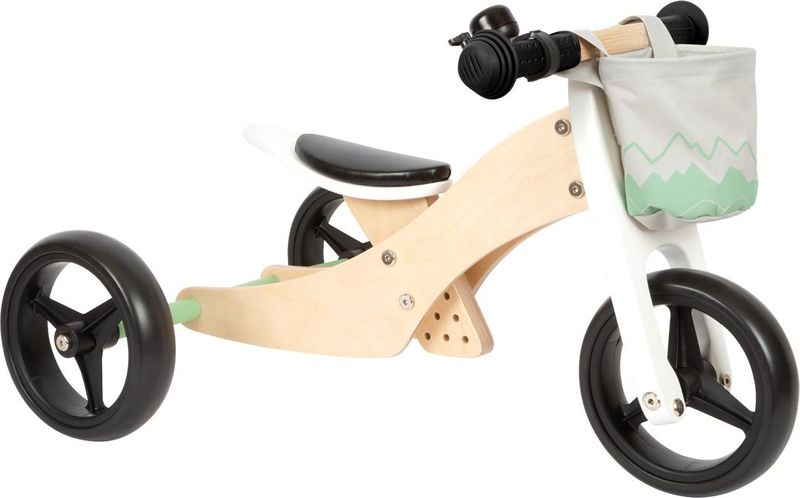 Das Lauf-Dreirad kann zum Lauf-Zweirad umgebaut werden! Das Lauf-Dreirad kann zum Lauf-Zweirad umgebaut werden! " Salbeigrün" Sitzhöhe: 24cm bis 34cm, max. Belastung bis 50kg Größe: ca.64x38x36cm