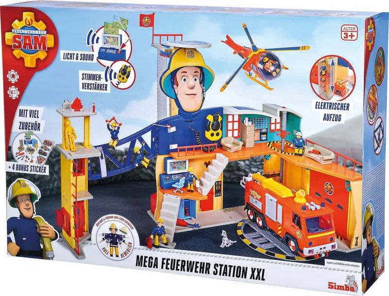 Mega-Feuerwehrstation XXL mit Licht, Batterien und Sound Mega-Feuerwehrstation XXL mit Licht, Batterien und Sound