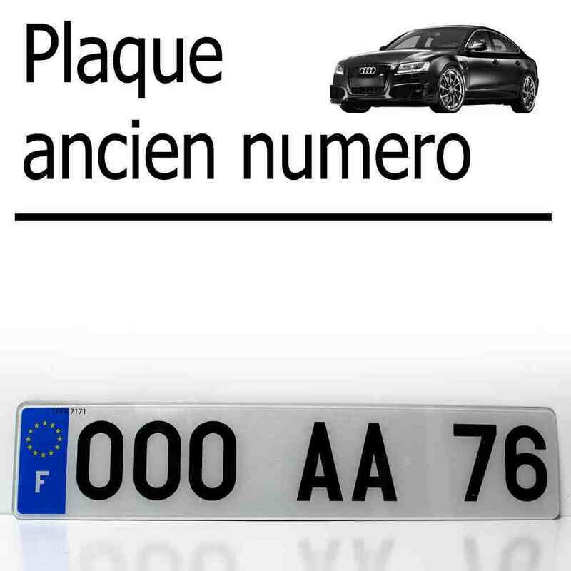 Plaque Ancien numéro