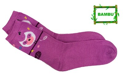 Lasten bambusukat KOKO 24-27, violetti Lasten bambusukat KOKO 24-27, violetti