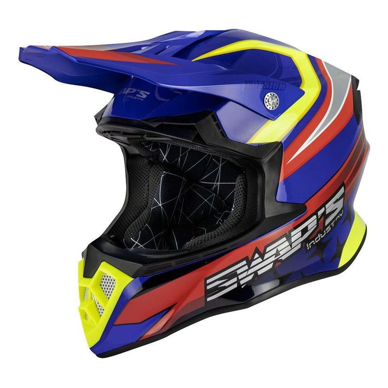 Casque Enfant SWAP'S S828 Faster Double D Bleu