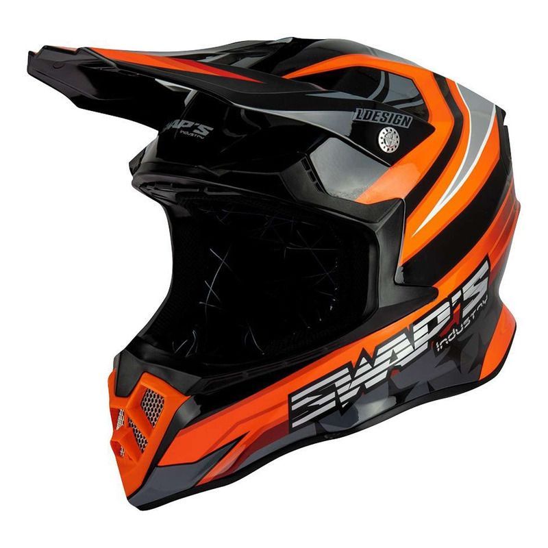 Casque Enfant SWAP'S S828 Faster Double D Orange*