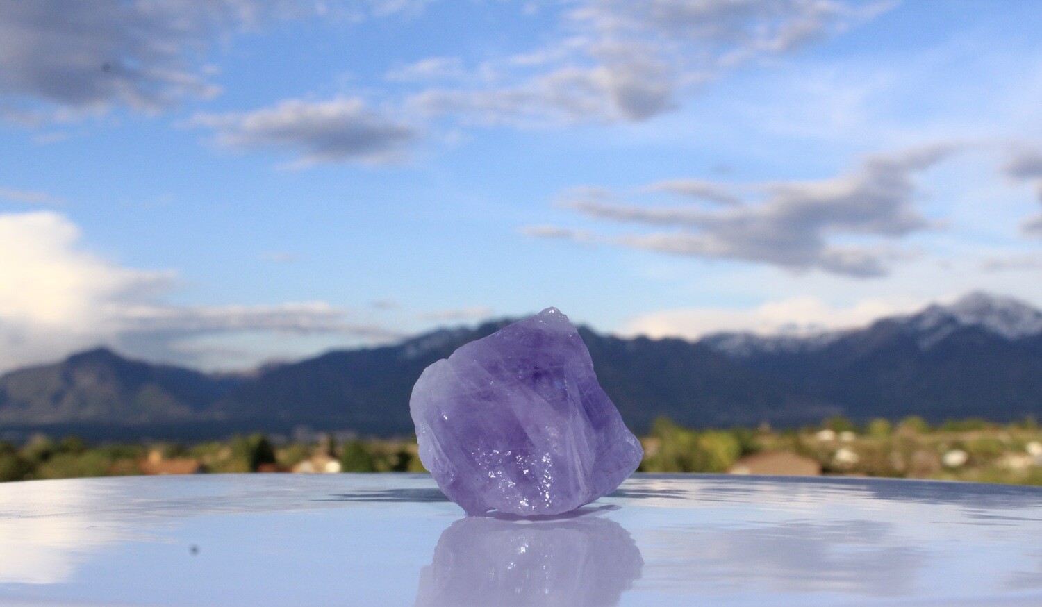 PENELOPE Raw Amethyst Wrapped Necklace