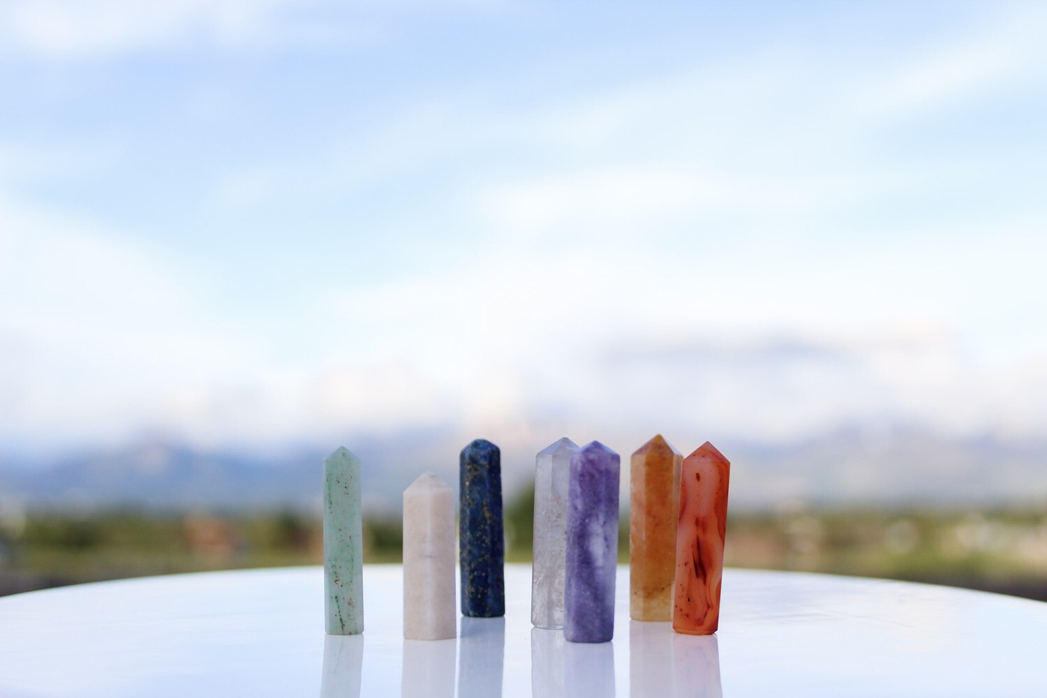 Crystal Points Wrapped Necklace