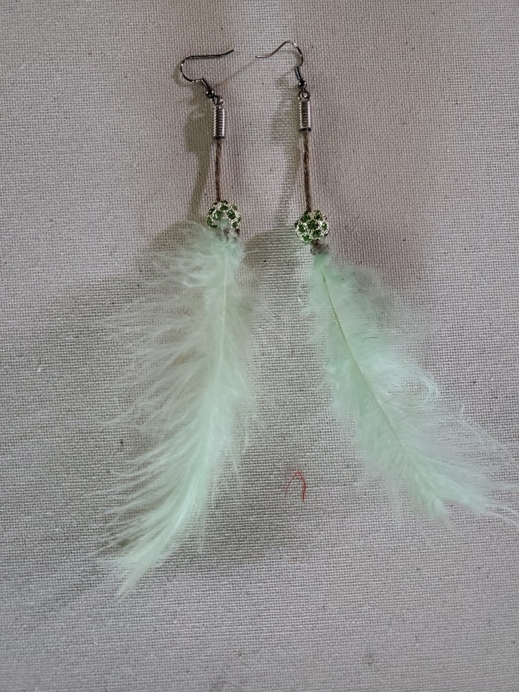 Pastel Green Freedom Feathers