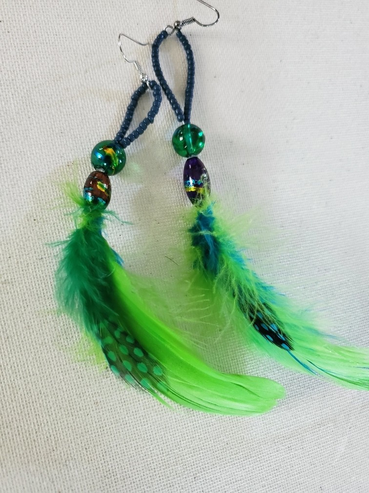 Lime Green Freedom Feathers