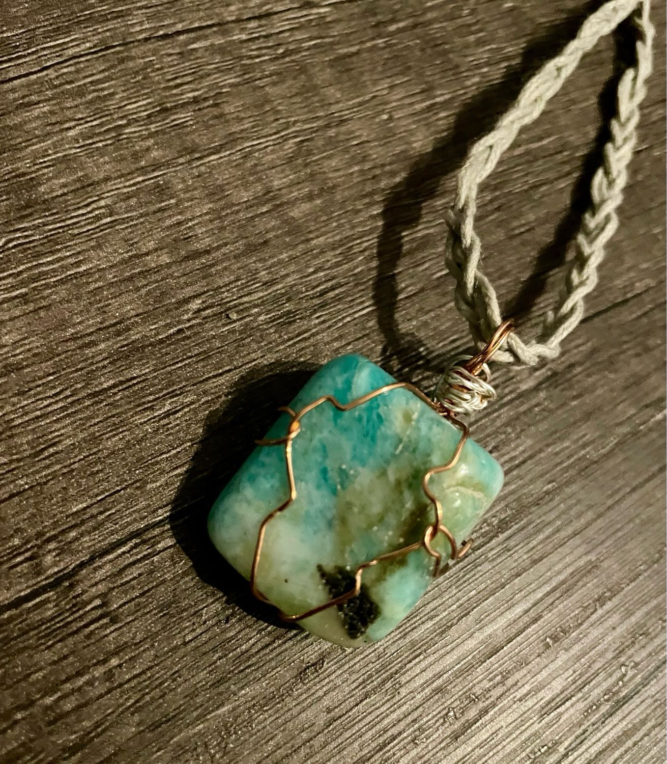TUMBLED AMAZONITE NECKLACE