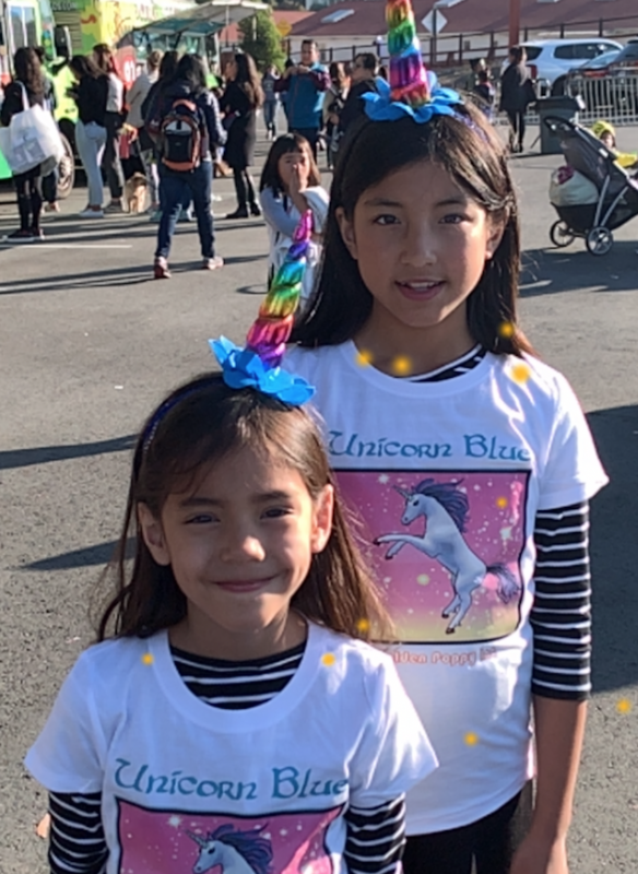 Unicorn Blue Princess Tee