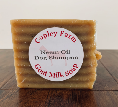 Goat Milk Neem Oil Dog Shampoo Bar