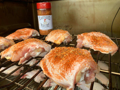 Chicken Thighs Organic Soy Free - Bone In With Skin 1.20 - 1.75 LBS