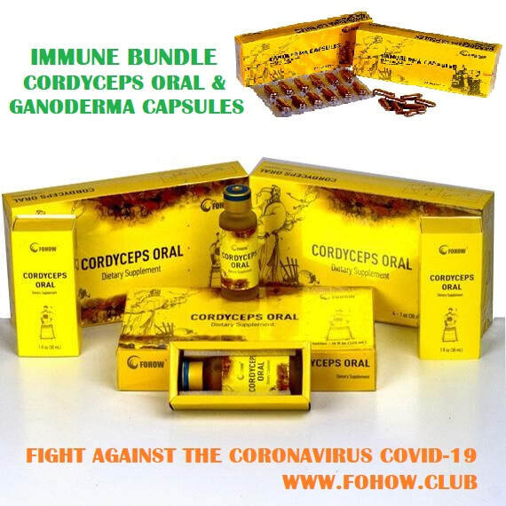 Immune Bundle 3 Cordyceps Oral and 2 Ganoderma Capsules