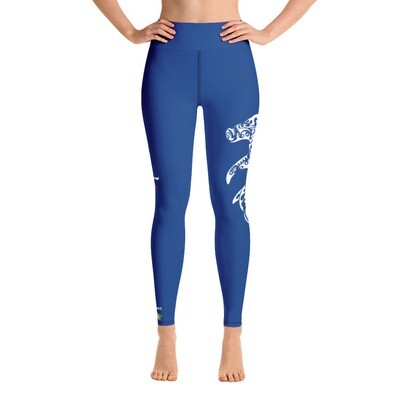 Dirty Lickins®  Hammer Head Blue Yoga Leggings w/ pocket