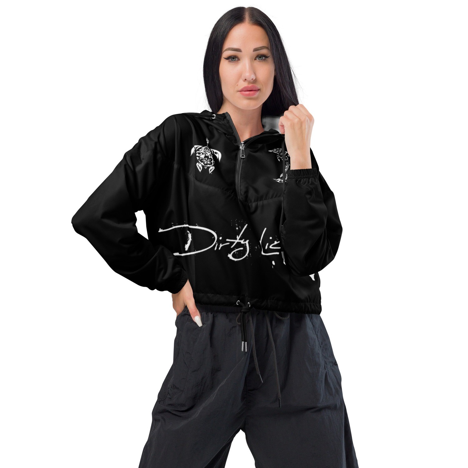 DirtyLickins® Women’s cropped windbreaker