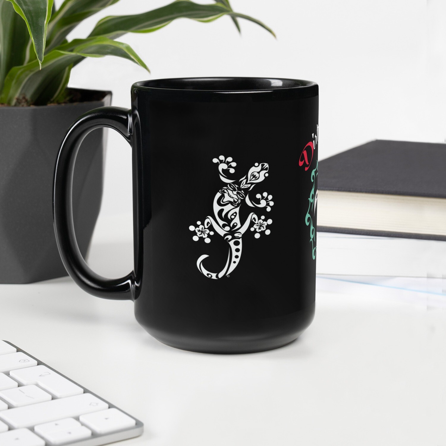 DirtyLickins® 11 oz Black Glossy Mug