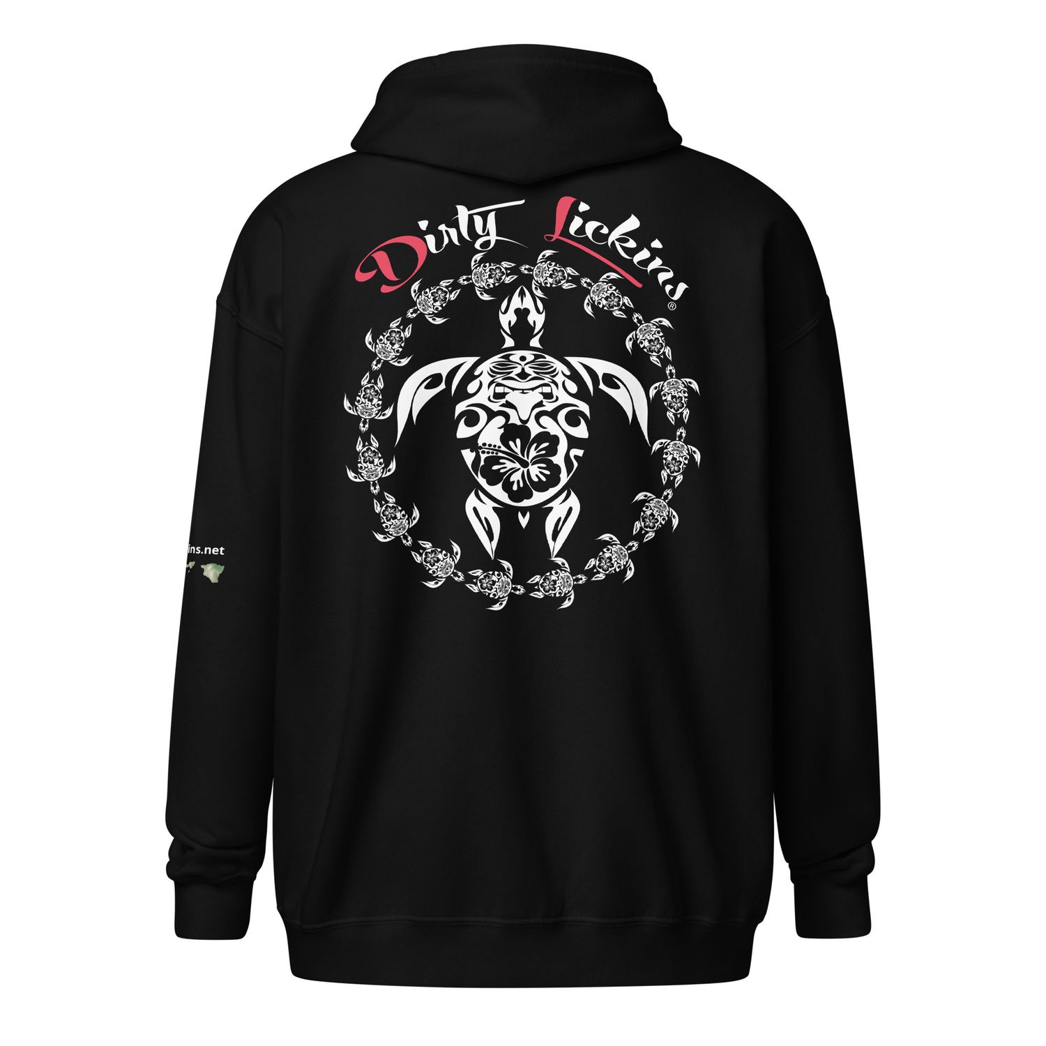 Dirtylickins ® Honu zip hoodie up to 5xl