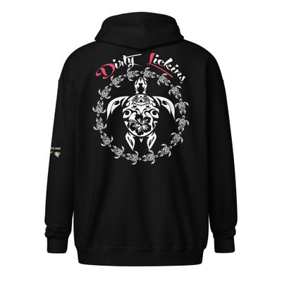 Dirtylickins ® Honu zip hoodie up to 5xl