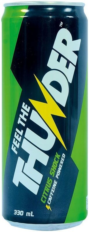 Feel The Thunder Caffeine Powered Citrus Shock 330mL