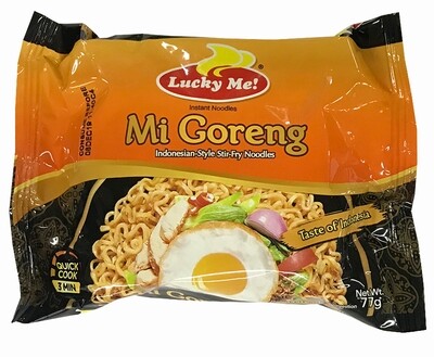 Lucky Me! Instant Noodles Mi Goreng Indonesian-Style Stir-Fry Noodles 77g