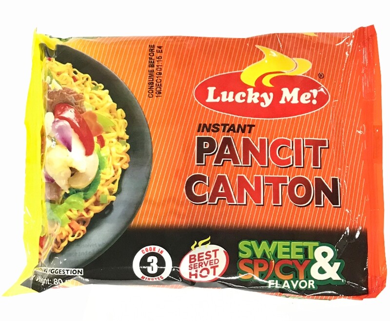 Lucky Me! Instant Pancit Canton Sweet &amp; Spicy Flavor 80g
