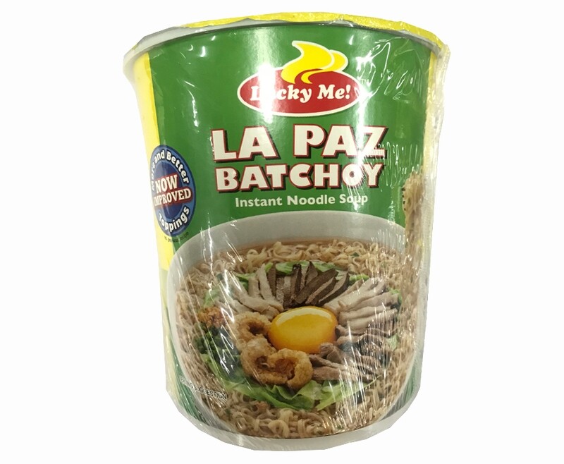 Lucky Me! Batchoy Pork Flavor with Chicharon  &amp; Garlic Bits Instant Noodle Soup Go Cup 40g
