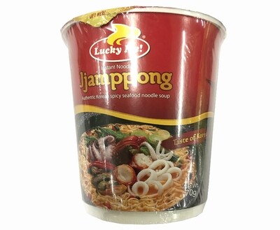 Lucky Me! Jjamppong Korean Spicy Seafood Flavor Instant Noodles Go Cup 70g