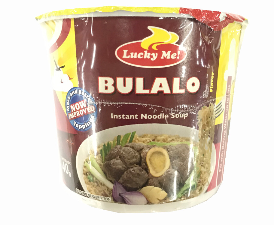 Lucky Me! Bulalo Beef Bone Marrow Flavor Instant Noodle Soup Go Cup 70g
