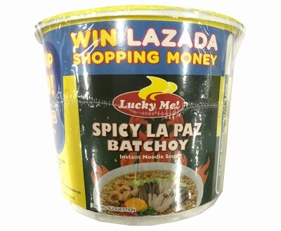 Lucky Me! Spicy Batchoy Spicy Pork Flavor with Chicharon & Garlic Bits Instant Noodle Soup Go Cup 40g
