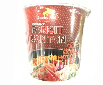 Lucky Me! Instant Pancit Canton Go Cup Extra Hot Chili Flavor 70g