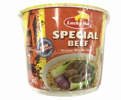 Lucky Me! Instant Noodle Soup Go Cup Special Beef 40g