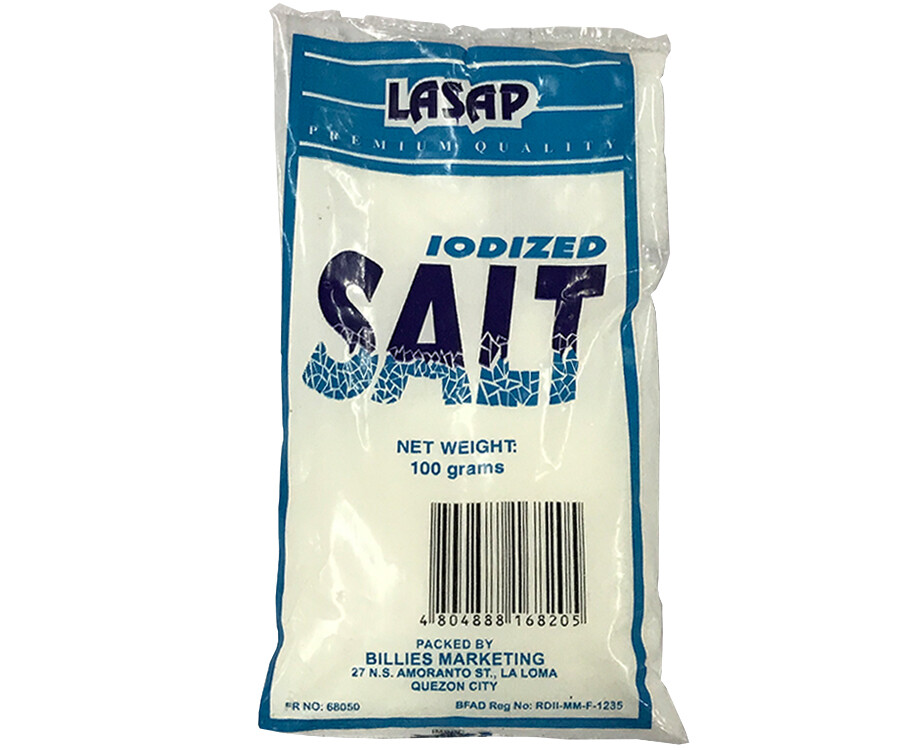 Lasap Premium Quality Iodized Salt 100g