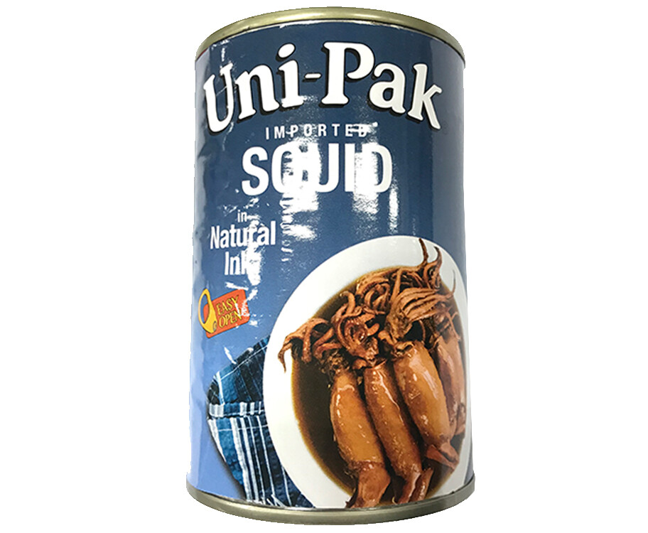 Uni-Pak Imported Squid in Natural Ink 425g