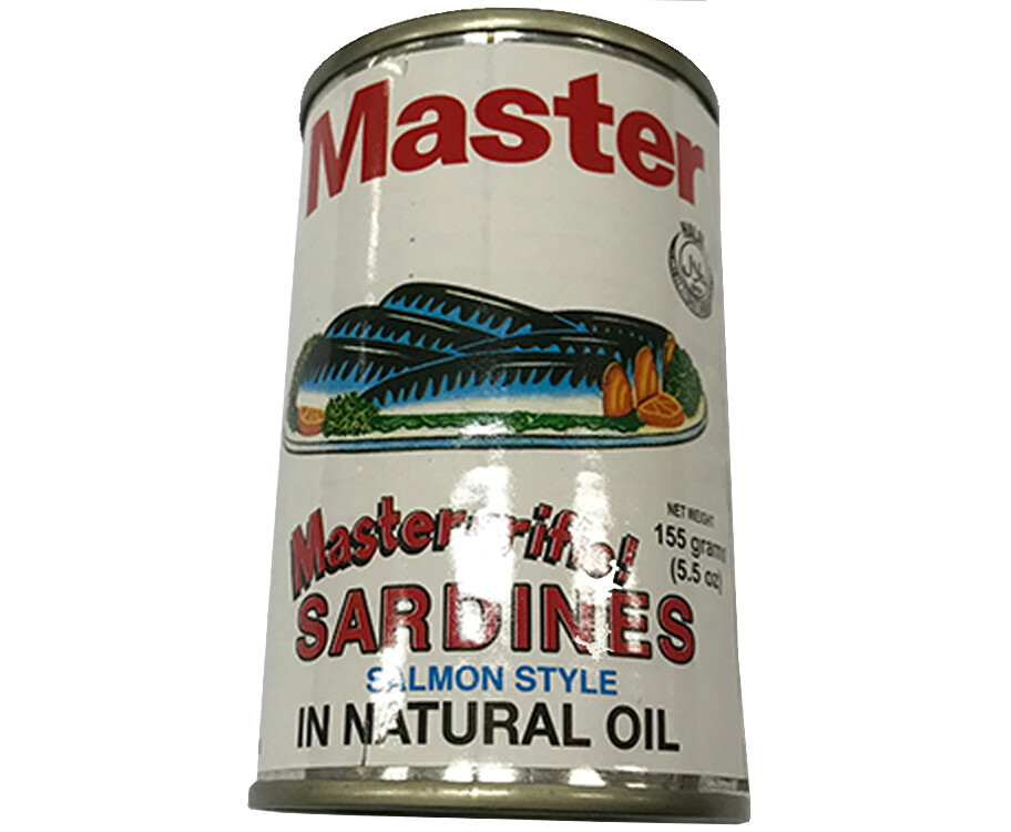 Master Sardines Salmon Style in Natural Oil 155g