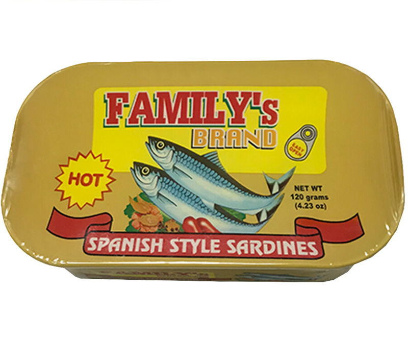 Family's Brand Hot Spanish Style Sardines 120g
