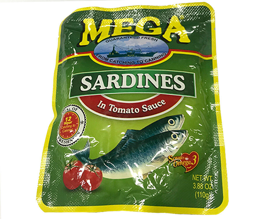 Mega Sardines in Tomato Sauce 110g