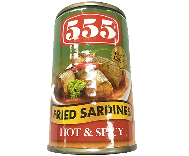 555 Fried Sardines Hot &amp; Spicy 155g