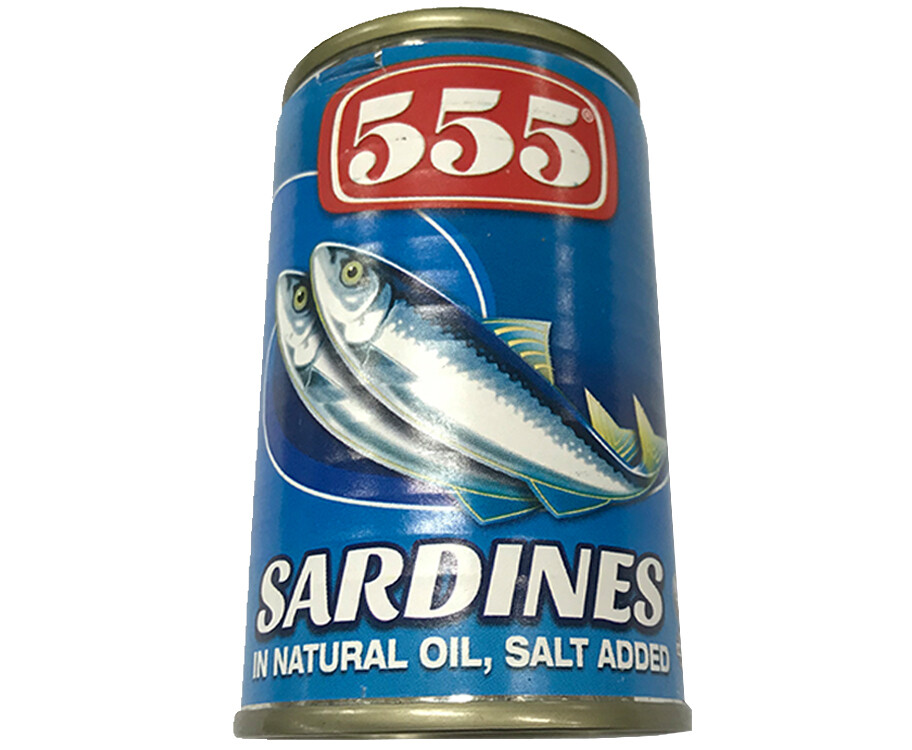 555 Sardines in Natural Oil, Salt Added 155g