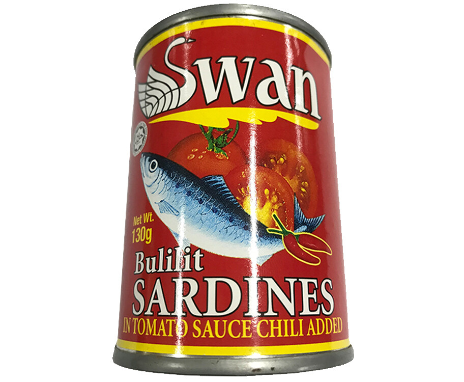 Swan Bulilit Sardines in Tomato Sauce Chili Added 130g