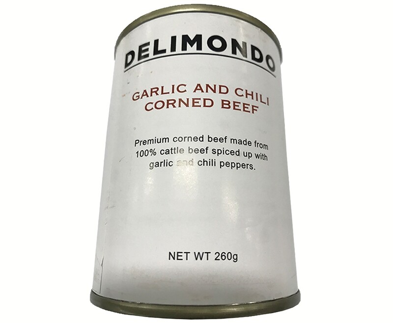 Delimondo Garlic and Chili Corned Beef 260g