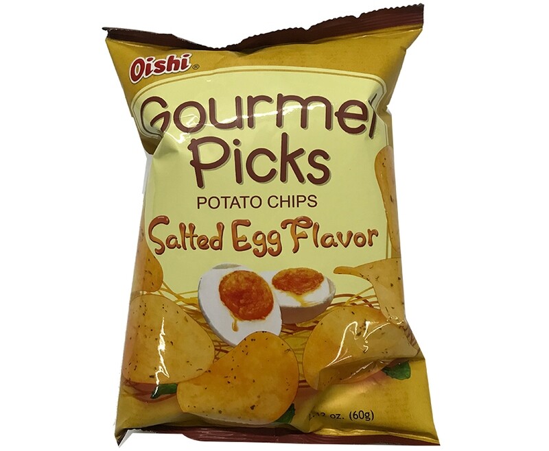 Oishi Gourmet Picks Potato Chips Salted Egg Flavor 60g