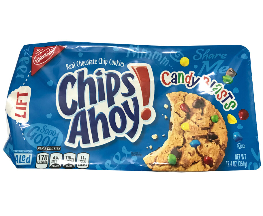 Nabisco Chips Ahoy! Real Chocolate Chip Cookies Candy Blasts 351g
