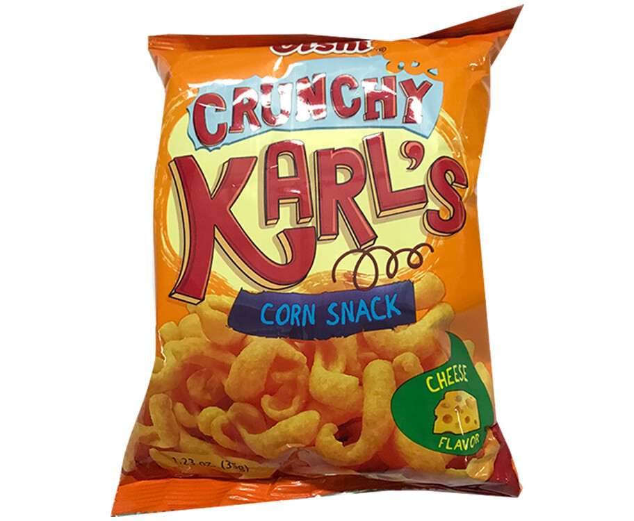 Oishi Crunchy Karl&#39;s Corn Snack Cheese Flavor 35g