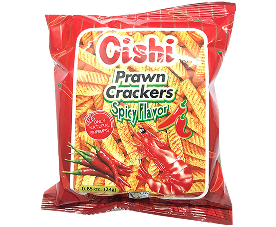 Oishi Prawn Crackers Spicy Flavor 24g
