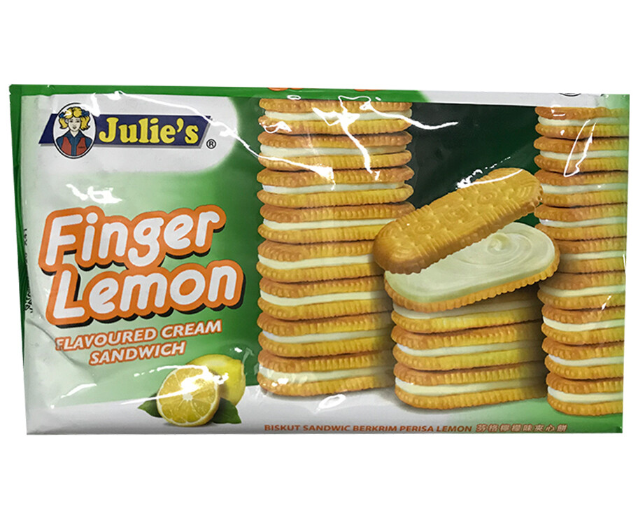 Julie&#39;s Finger Lemon Flavoured Cream Sandwich 126g