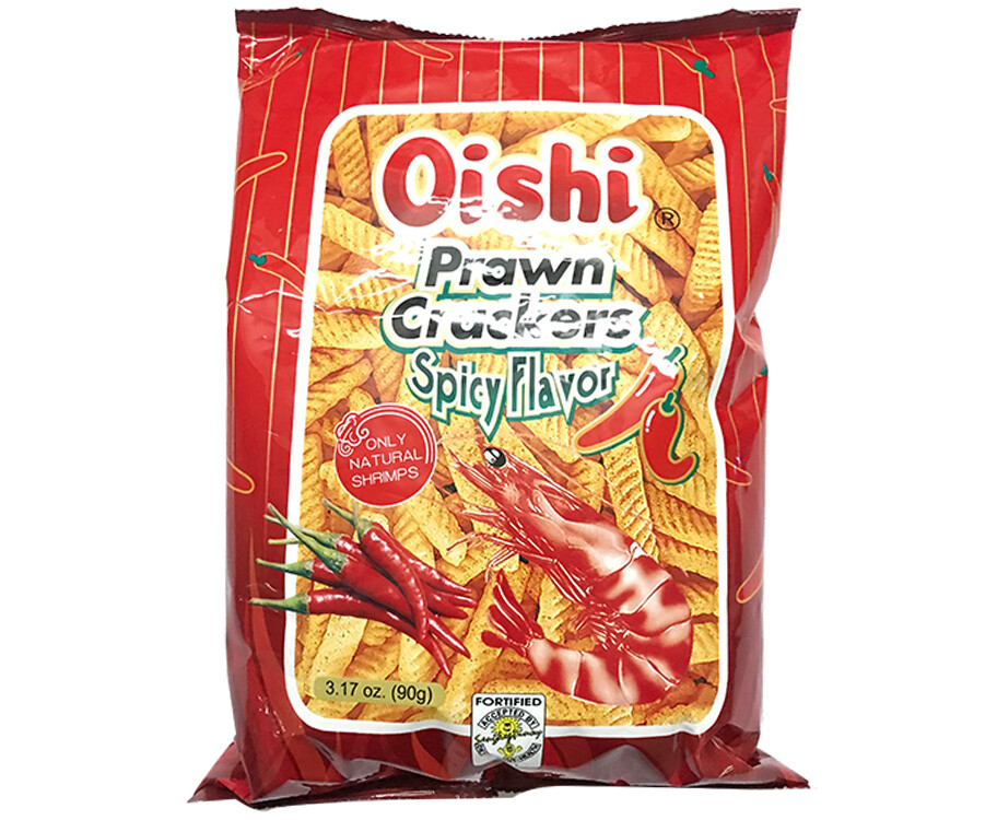 Oishi Prawn Crackers Spicy Flavor 90g