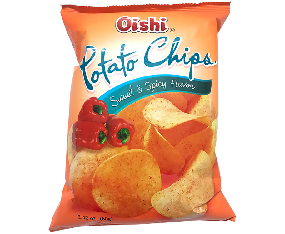 Oishi Potato Chips Sweet & Spicy Flavor 60g