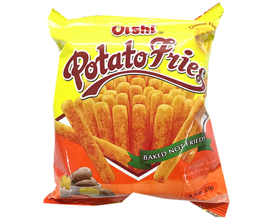 Oishi Potato Fries Baked Not Fried Cheese Flavor 0.74oz (21g)